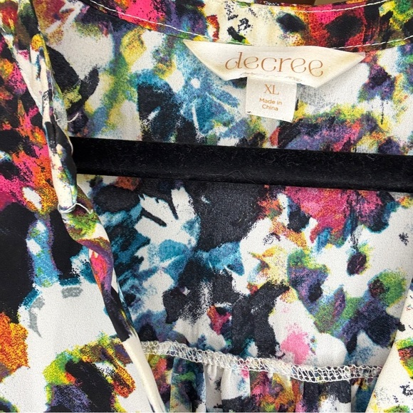 Decree Multicolor Women's Top XL - Picture 3 of 3